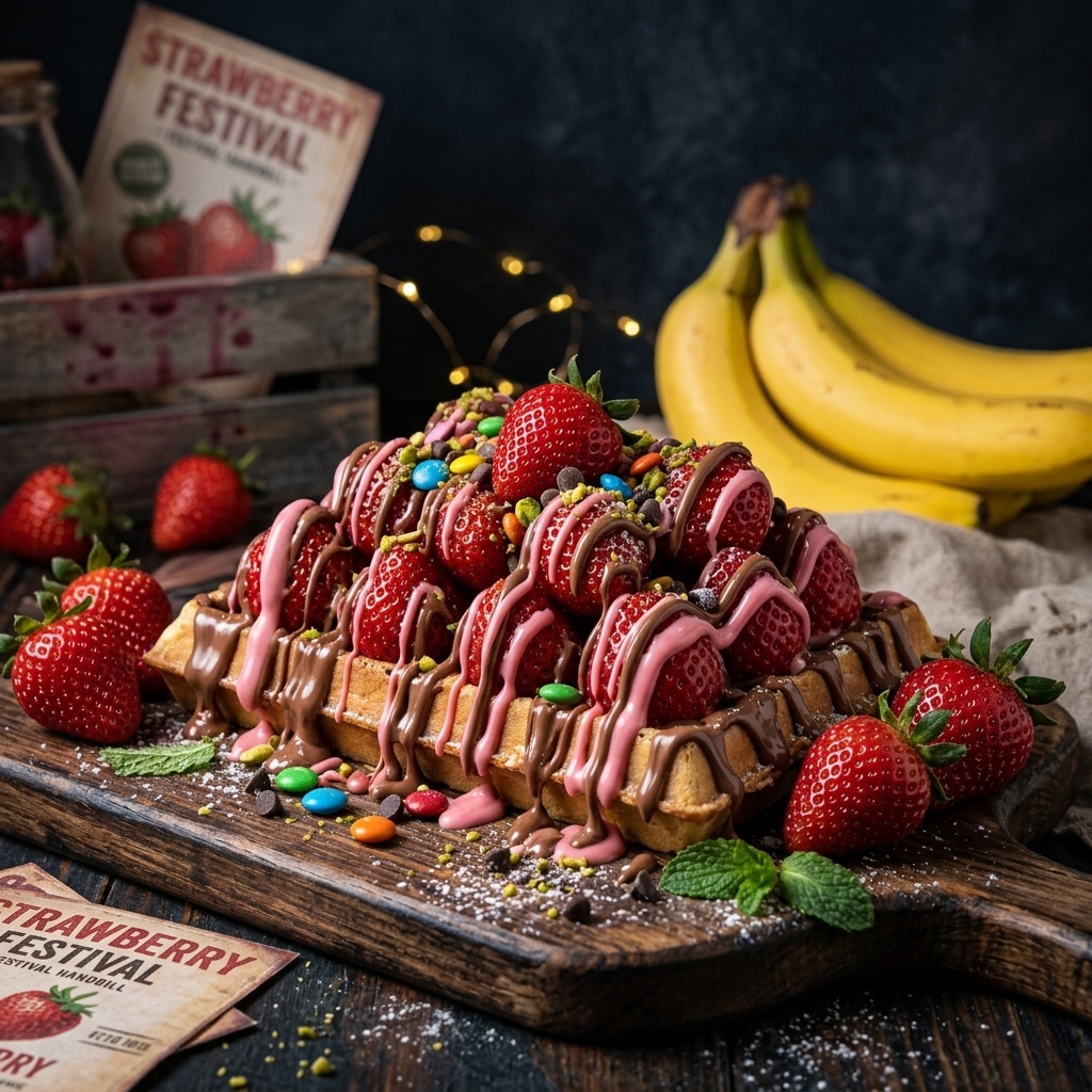 Çilek Festivali Waffle